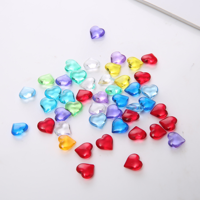 Board Game Economy - 100 個 10*4 ミリメートルハート形アクリル透明ポーンストーンチェスマンゲームピーストークンボードゲームアクセサリー