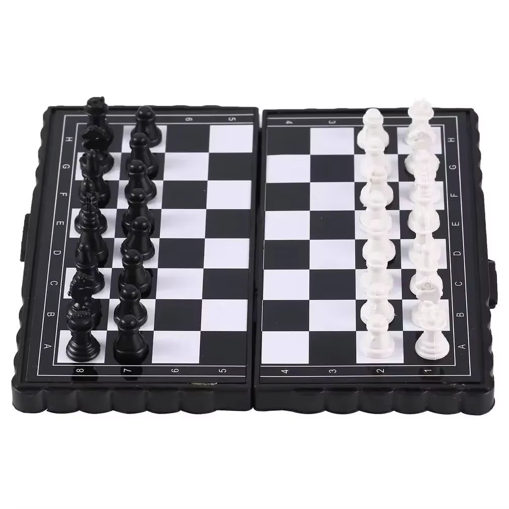 Board Game For Kids - 1Pc ミニ磁気チェスセット折りたたみ磁気プラスチックチェス盤ボードゲームポータブル子供のおもちゃポータブル屋外