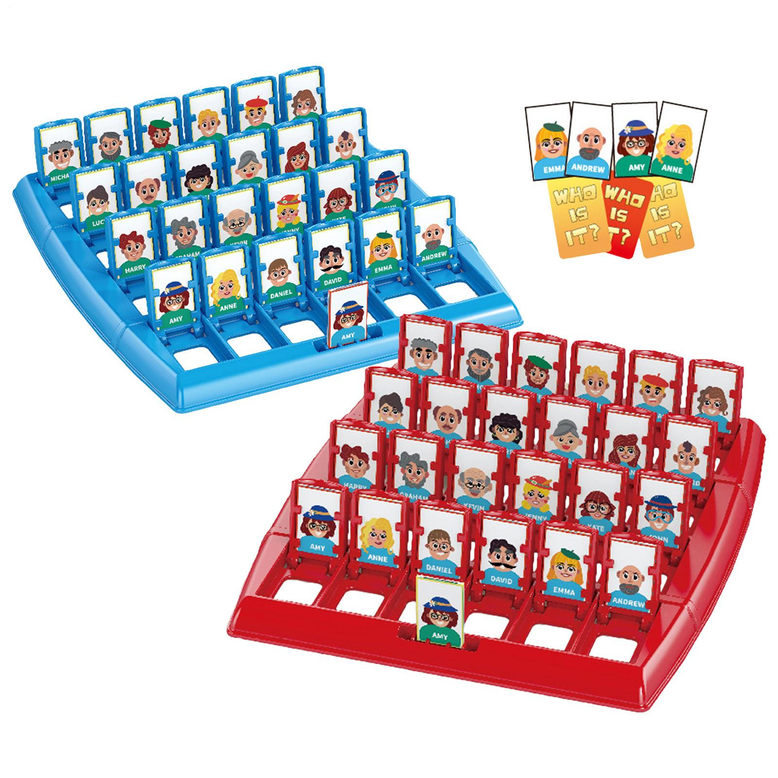 Board Game Who Is It - 2人用教育玩具 インタラクティブ記憶ロジック玩具 私が誰だか当ててください ボードゲーム 家族パーティー 集まり