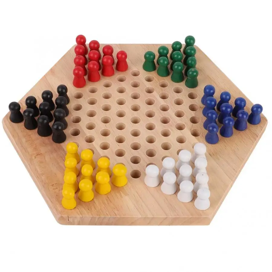 Board Game Quacks - 子供のための木製の教育ボード,古典的なハリマ,中国のチェッカーセット,戦略ゲーム