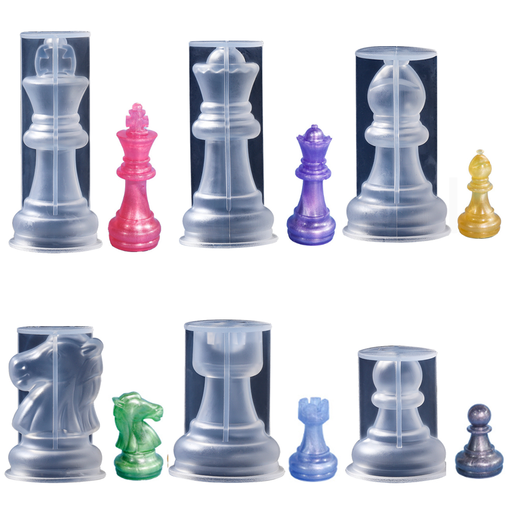 Board Game Quacks - チェスセットシリコンレジンモールド,3Dパイカーボード,クリスタル鋳鉄型,DIYアートクラフト,家族向けパーティーボードゲーム
