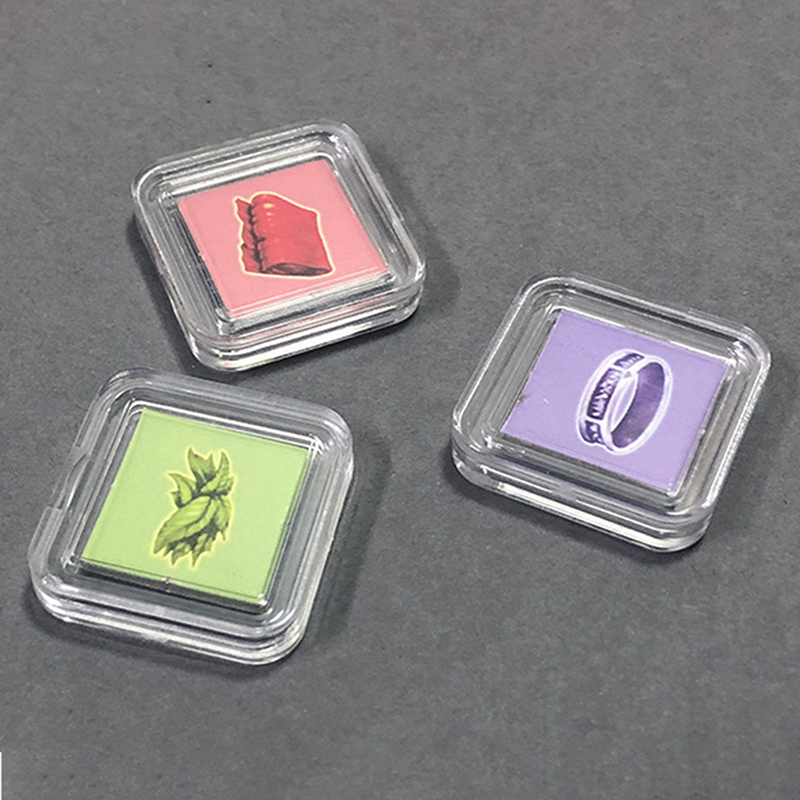 Board Game Economy - 10 個の正方形の透明なプラスチックプロテクターコンテナケーストークンボードゲームホルダーボックスカードコレクションホット用