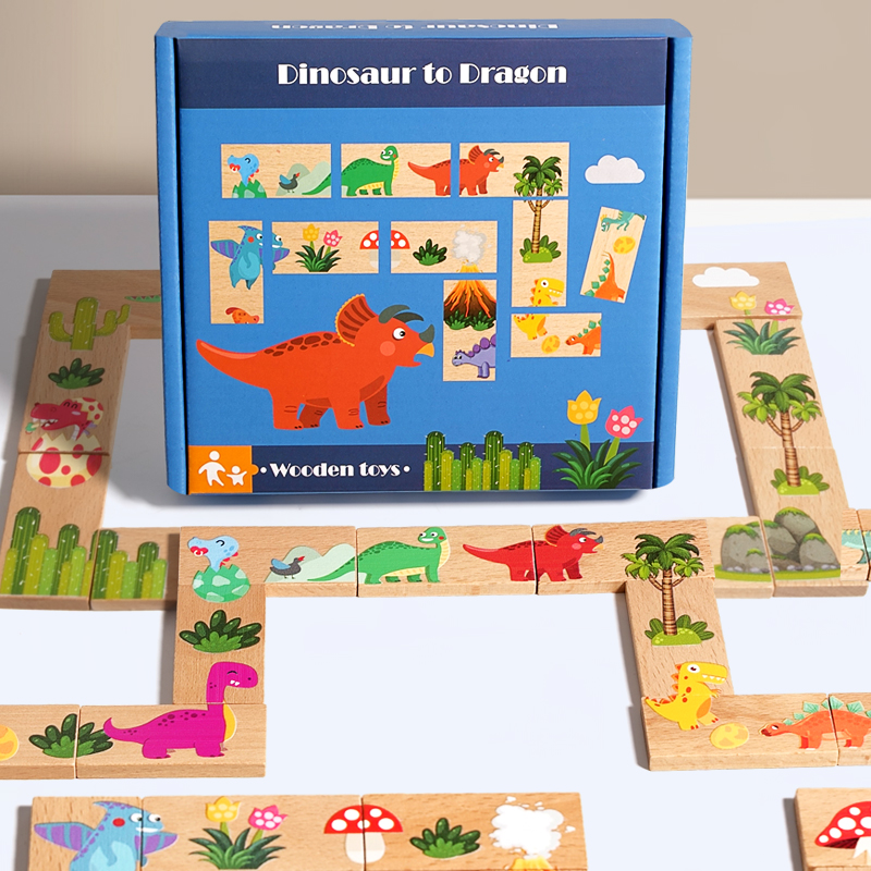 Board Game For Kids - キッズ木製ジグソーパズル漫画動物パターンモンテッソーリ知育玩具子供の脳トレーニングゲーム