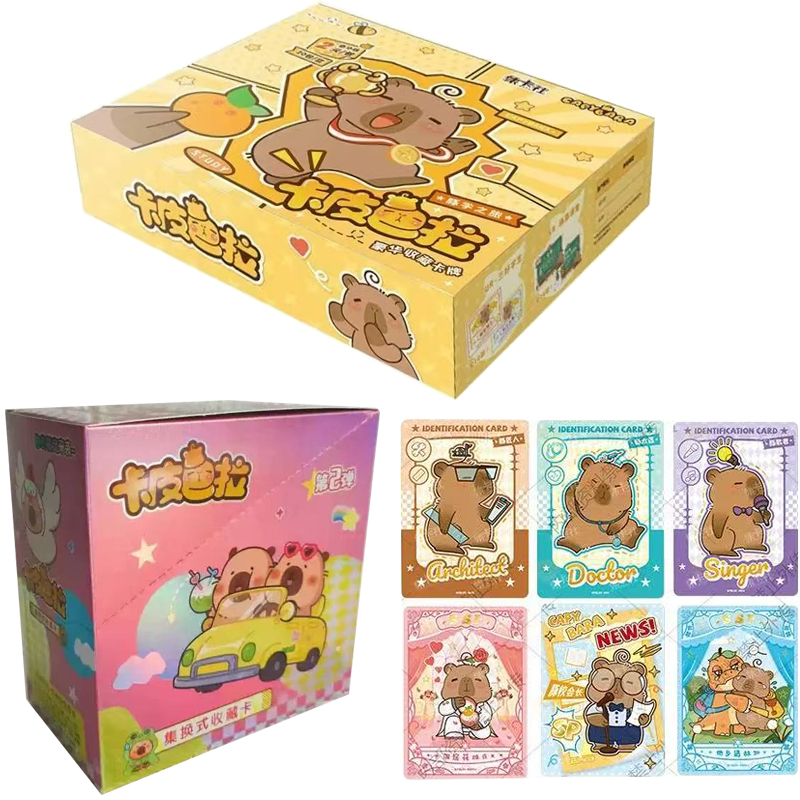 Board Game Simple - 2025 カピバラカード楽しい CCG アニメコレクショントレーディングカードブースターボックス子供のおもちゃボードゲーム在庫あり