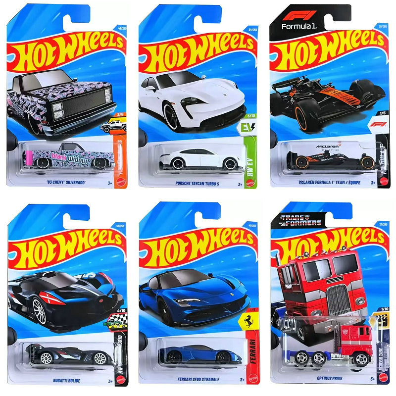 Hot Wheels Car Track Sets - マテルオリジナル新製品 2026B ホットウィール合金ミニスポーツカートラック マクラーレンF1チーム フェラーリ オプティマスプライム
