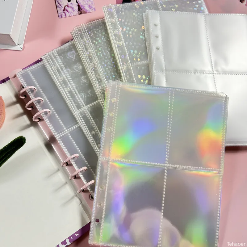 Card Sleeves Protector - 1-4グリッド透明フォトカードバインダーインナーページ、多ポケットカードプロテクタースリーブ、K-POPアイドルトレーディングカードコレクション用