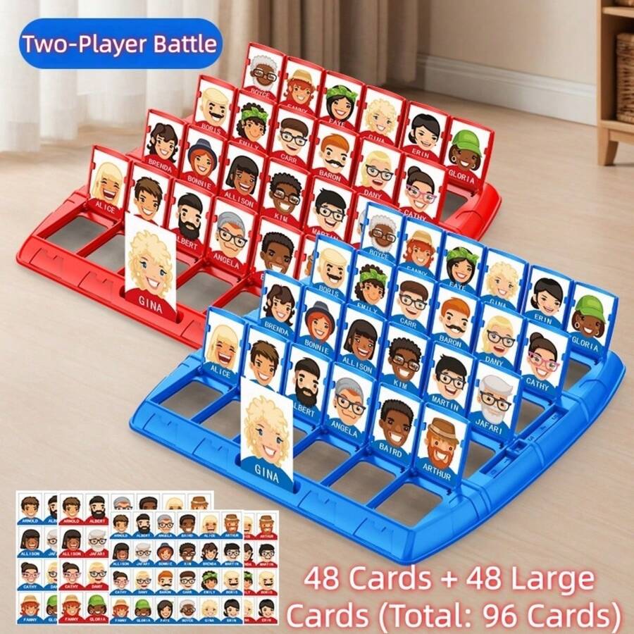Board Game Who Is It - 私が誰なのか当ててみてください。 ボードゲーム 家族の集まり ノベルティ 楽しいパーティー カードゲーム