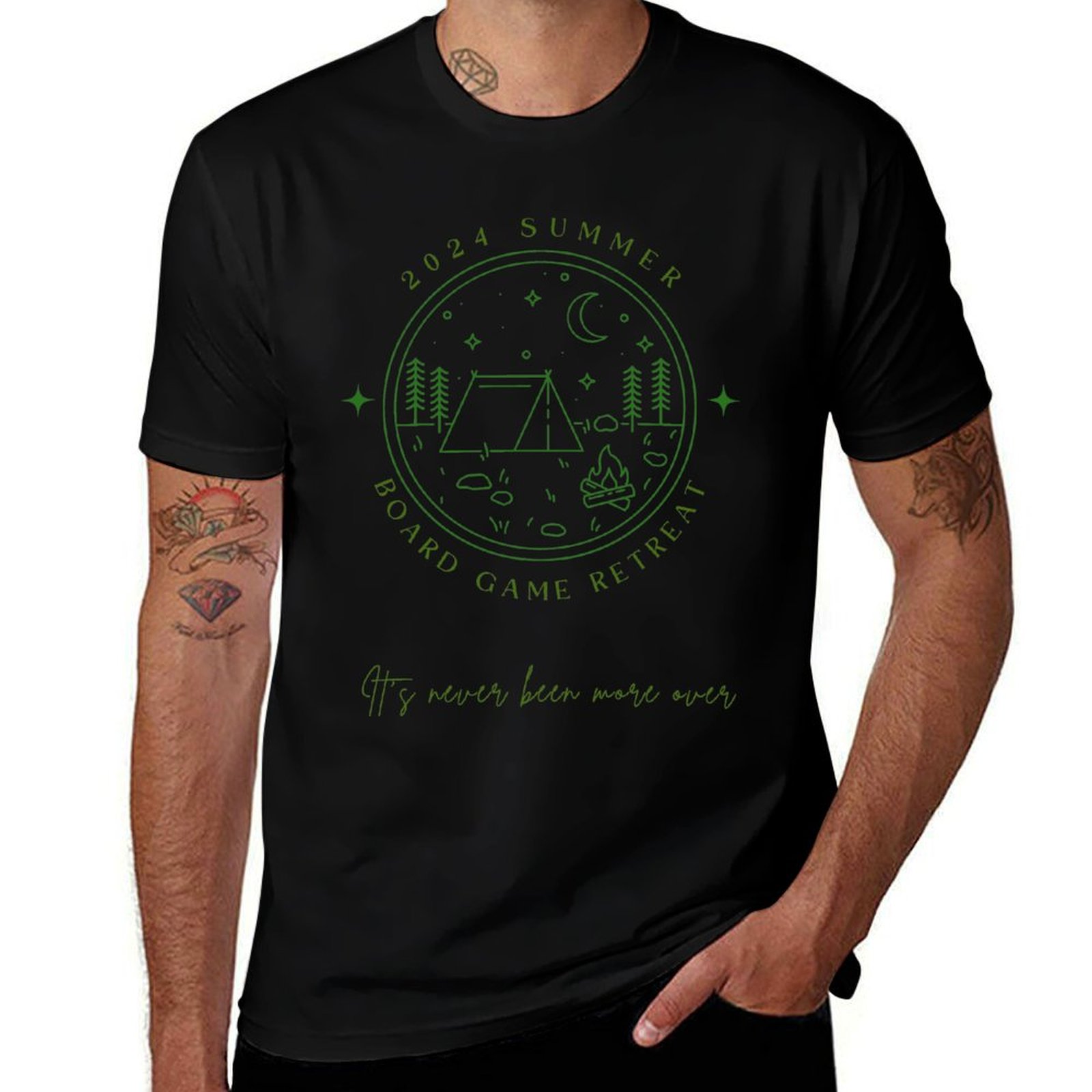 Board Game Festival - 2024夏ボードゲームリトリートTシャツ お祝いシンプルTシャツ