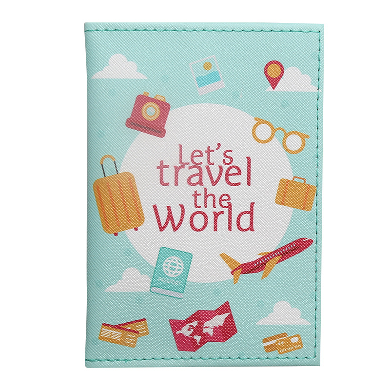 Card Sleeves Protector - 旅行者のパスポートカバーケース、id付きホルダー、クレジットカード、航空チケットスロット、旅行用プロテクタースリーブ