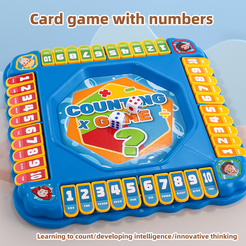Board Game Flip 7 - KNYYSECQ 子供用数学反転ゲーム、ボードゲーム、戦闘思考玩具、親子インタラクティブ教育ツールセット