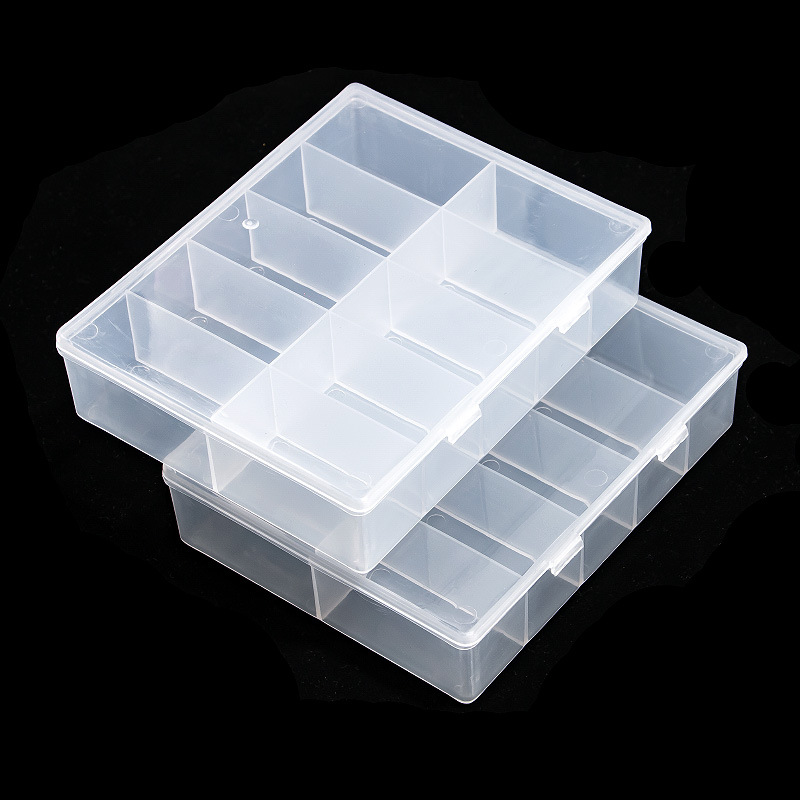 Token Tray Organizer - 美しい宝石を収納するための透明なケース,10個のグリッド,ラインストーンを収納するための空のマニキュアケース