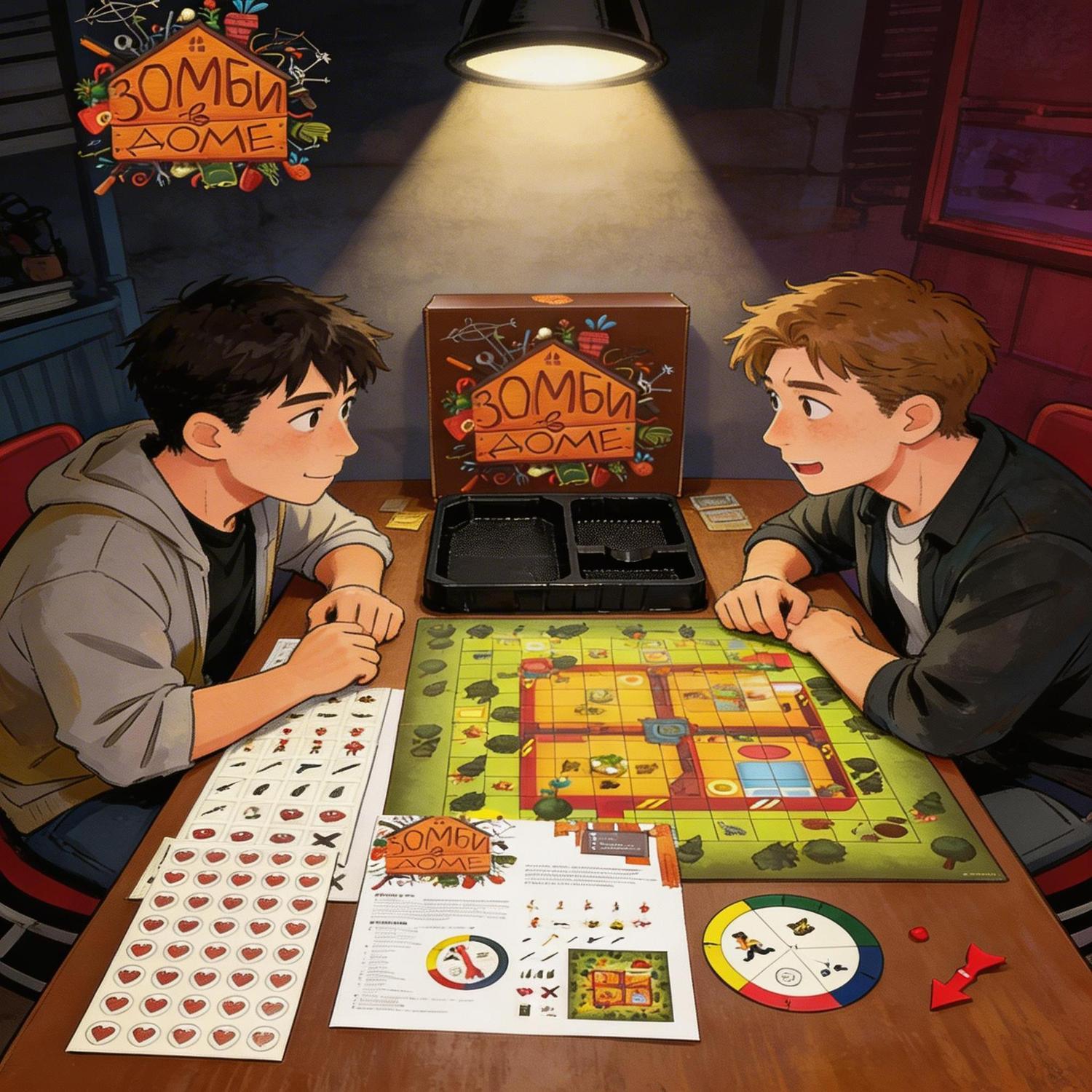 Board Game Zombies - ロシア版ゾンビサバイバルをテーマにしたボードゲーム、半協力型パーティーゲーム、カードゲーム、家族向け、あらゆる年齢層向けの戦略ゲーム