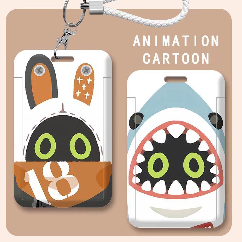 Card Sleeves Protector - ゼンレス・ゾーン・ゼロ アニメ カートゥーン IDカードホルダー ポータブル 学生バスカード＆アクセス制御カードスリーブ