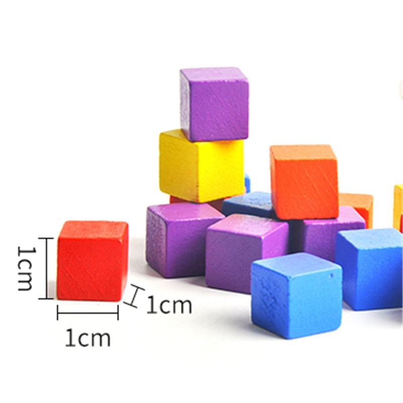 100 ピース/ロット 10 ミリメートルウッドキューブカラ - Board Game Economy のレビューと価格