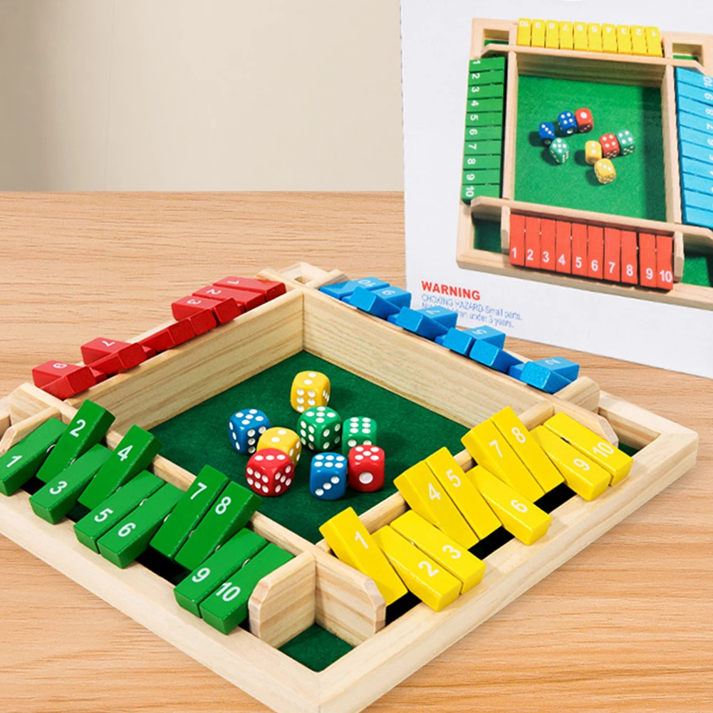 六面反転ゲーム 木製数字ゲーム シャット・ザ・ボックス サイ - Board Game Flip 7 のレビューと価格