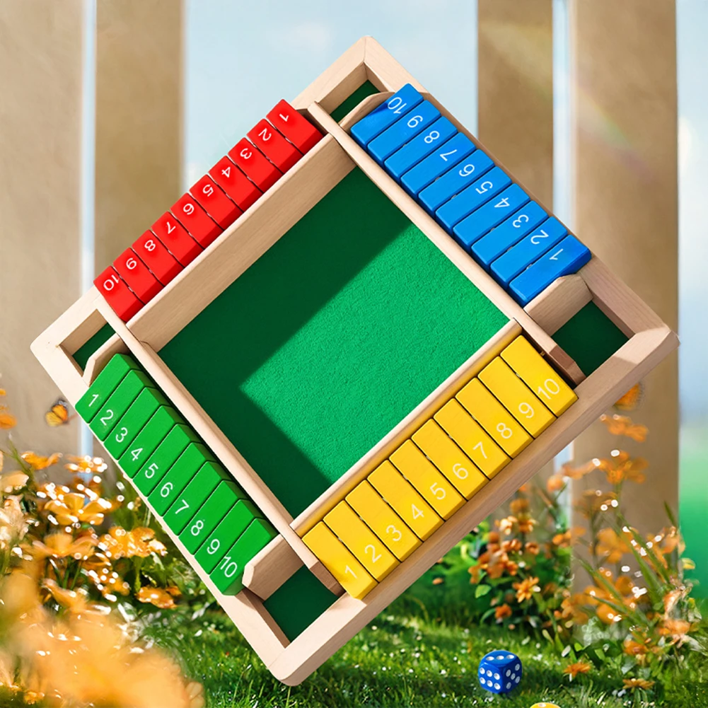 六面反転ゲーム 木製数字ゲーム シャット・ザ・ボックス サイ - Board Game Flip 7 のレビューと価格