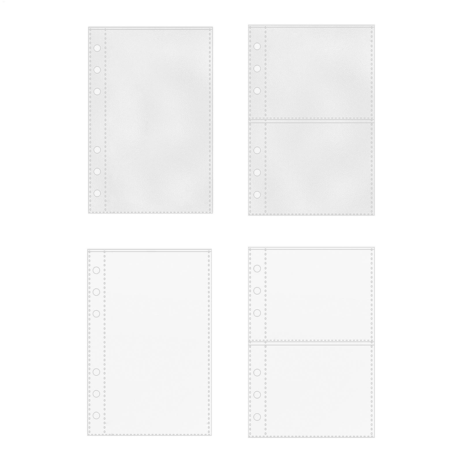 バインダーポケットスリーブ 10枚入り 6リングプランナー用 - Card Sleeves Protector のレビューと価格