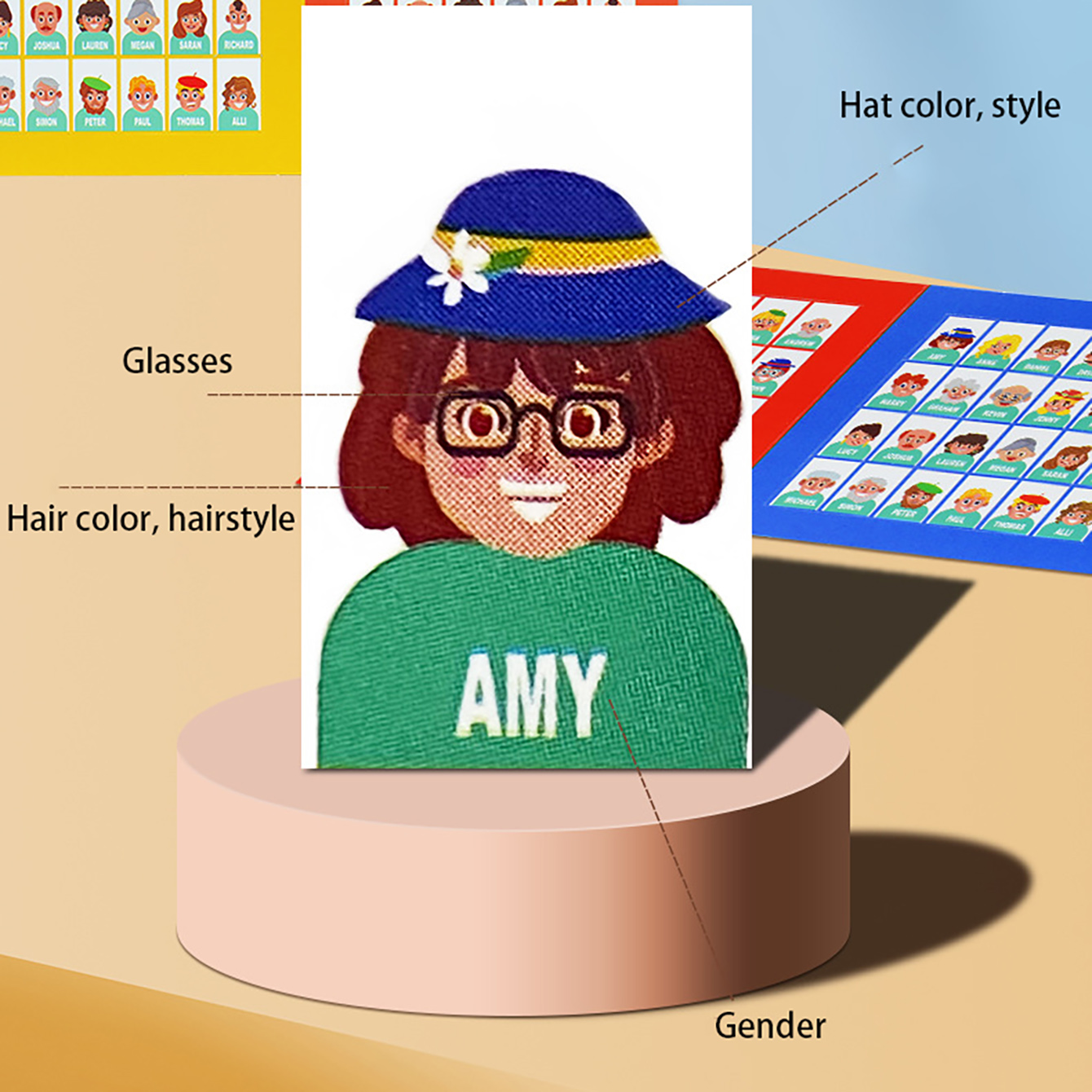 家族向けボードゲーム,古典的なおもちゃ,記憶力トレーニング, - Board Game Who Is It のレビューと価格