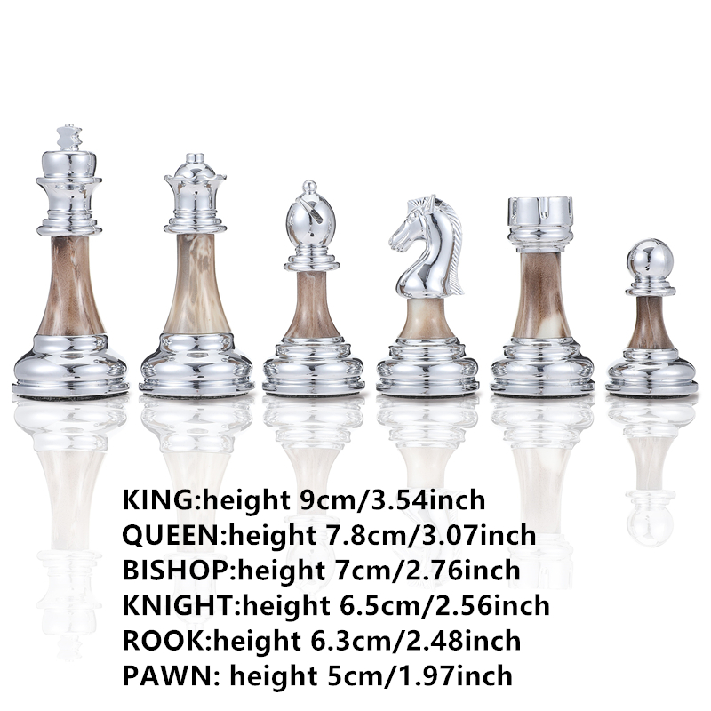 大型チェスセット 45cm/17.7インチ木製チェス盤、高級 - Board Game Quacks のレビューと価格