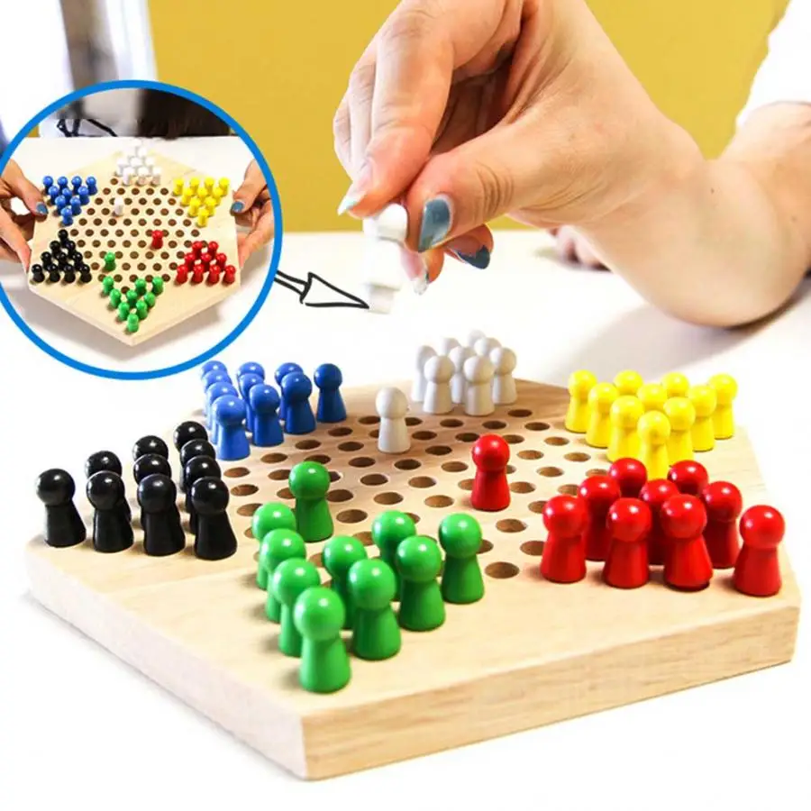 子供のための木製の教育ボード,古典的なハリマ,中国のチェッカ - Board Game Quacks のレビューと価格