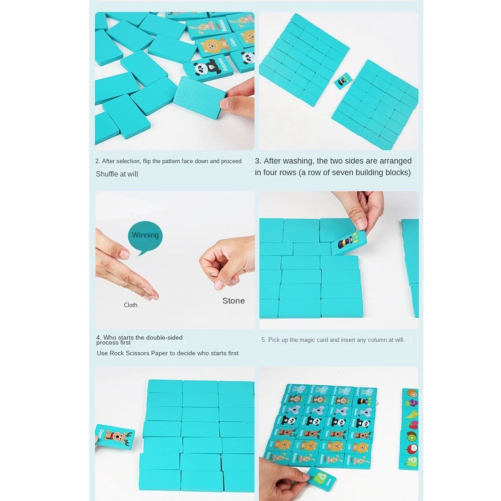 木製メモリーソリティアマッチング麻雀ゲーム早期教育用フリップ - Board Game Flip 7 のレビューと価格