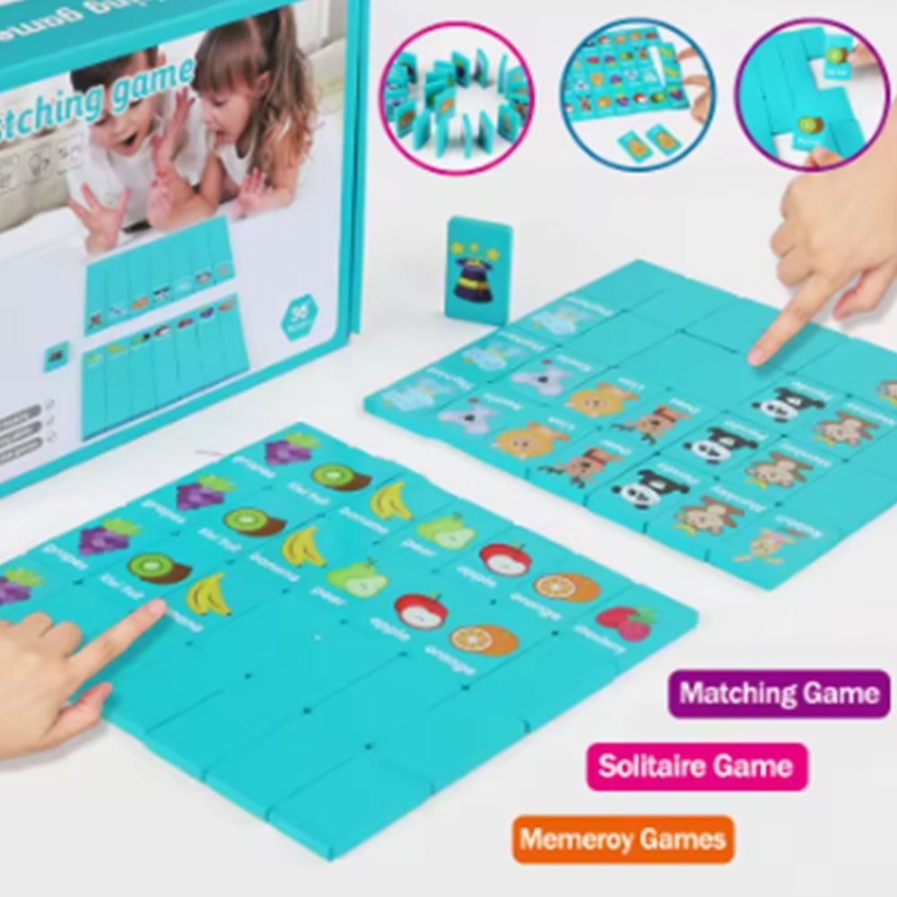 木製メモリーソリティアマッチング麻雀ゲーム早期教育用フリップ - Board Game Flip 7 のレビューと価格
