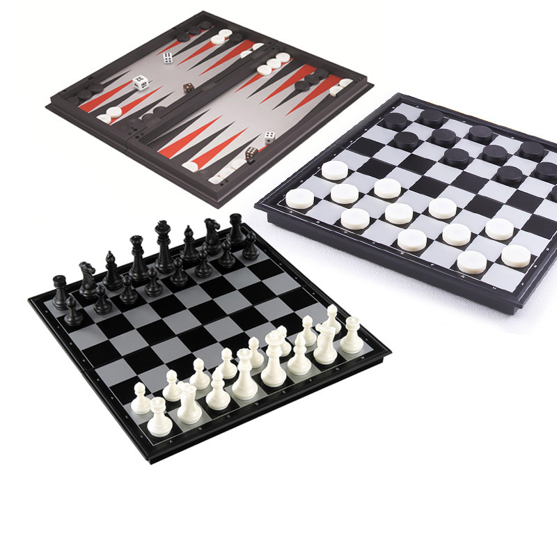 折りたたみ式磁気チェス 25CM チェッカー バックギャモン - Board Game Operation のレビューと価格