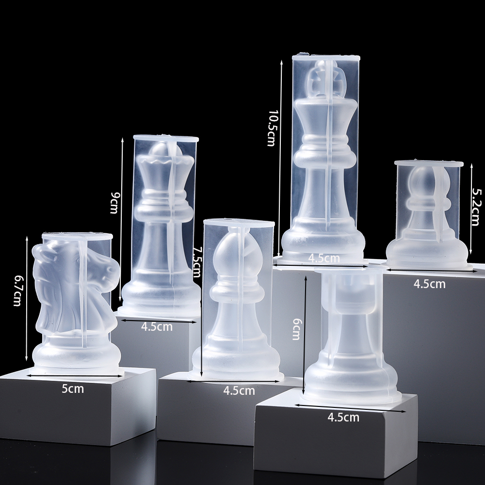 チェスセットシリコンレジンモールド,3Dパイカーボード,クリ - Board Game Quacks のレビューと価格