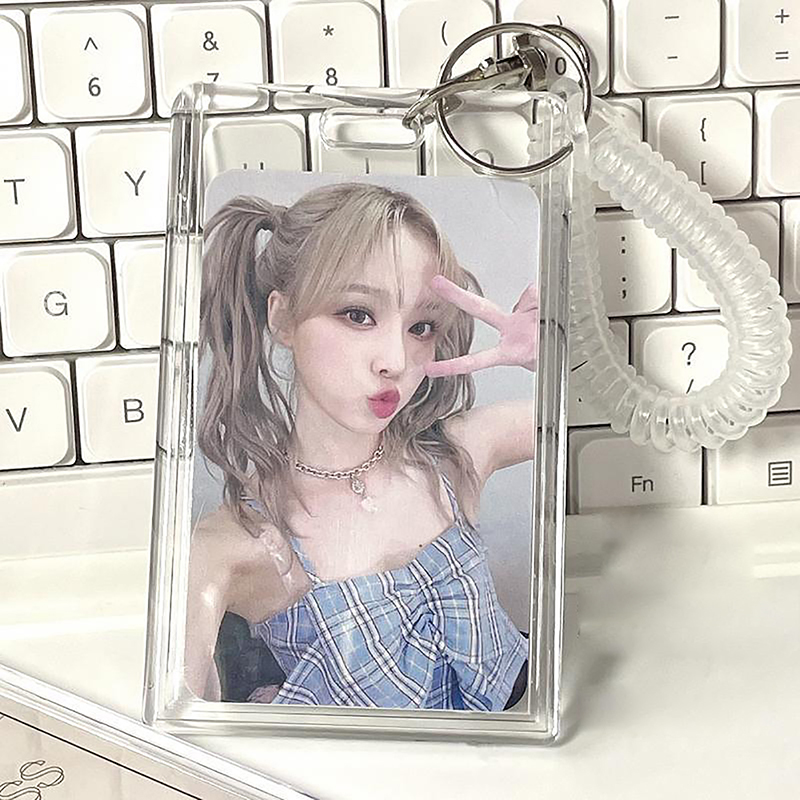 アクリルフォトカードホルダー Kpop アイドルカードホルダ - Card Sleeves Protector のレビューと価格