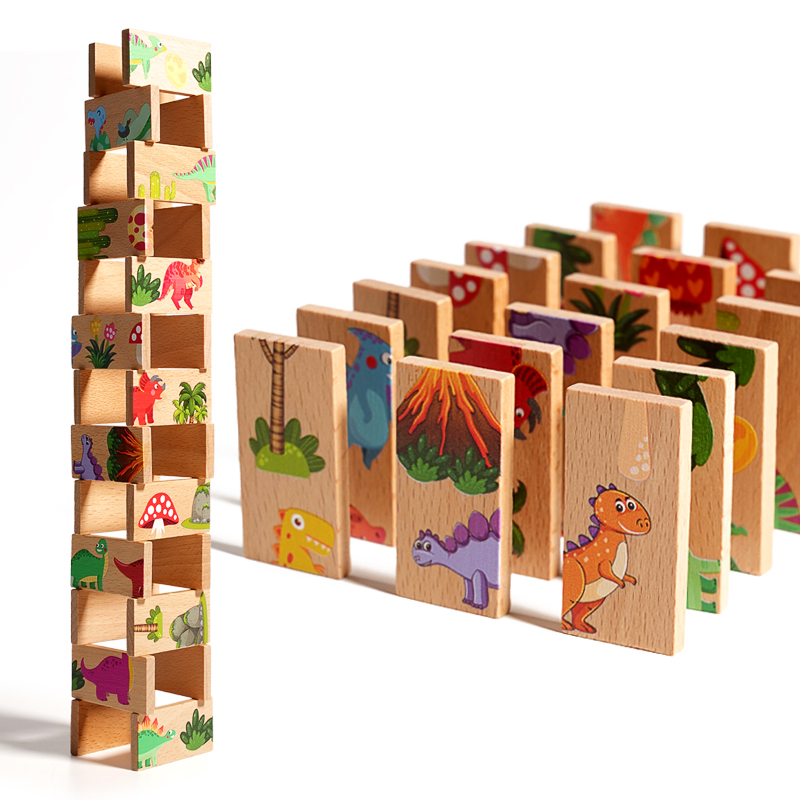 キッズ木製ジグソーパズル漫画動物パターンモンテッソーリ知育玩 - Board Game For Kids のレビューと価格