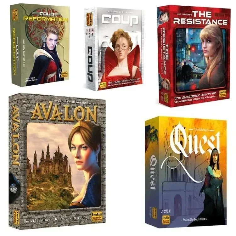 アバロンレジスタンスロールクエストボードゲーム、フルイングリ - Board Game Avalon のレビューと価格