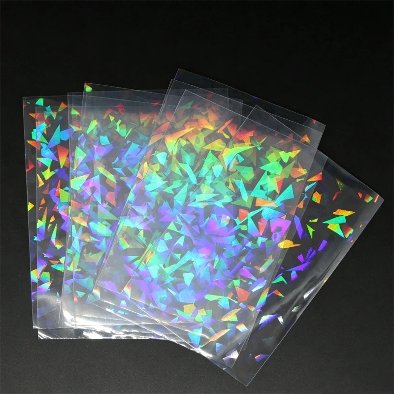シャッターエフェクトレインボーレーザーカードスリーブ 66* - Card Sleeves Protector のレビューと価格