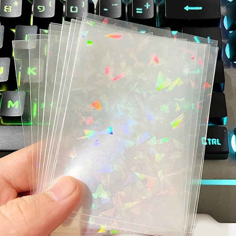 シャッターエフェクトレインボーレーザーカードスリーブ 66* - Card Sleeves Protector のレビューと価格