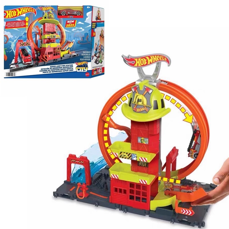 本物のホットウィール HKX41 シティ スーパー ループ  - Hot Wheels Car Track Sets のレビューと価格