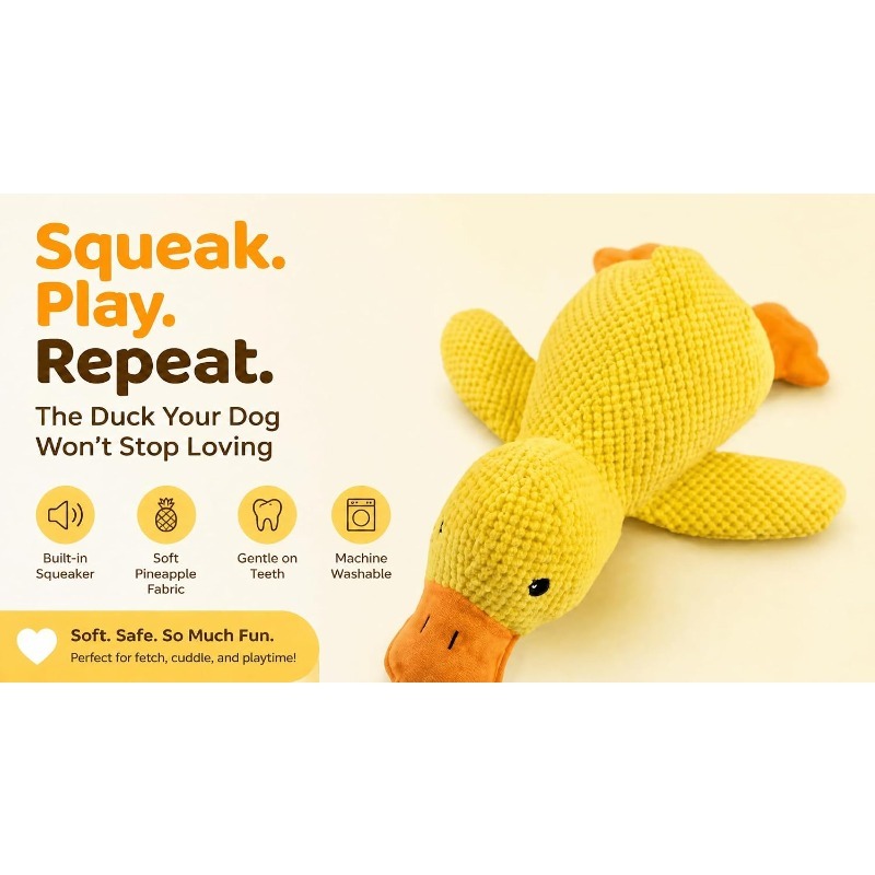 ピースプラッシュ カーミングダックドッグトイ、鳴き声付き、感 - Board Game Quacks のレビューと価格