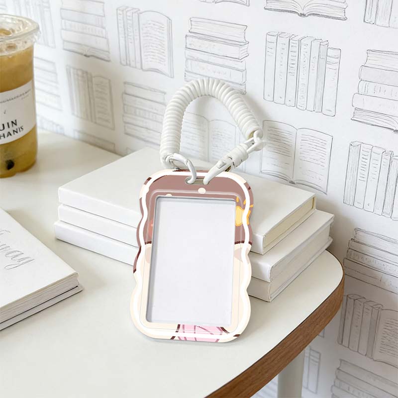 伸縮性のあるスプリングコード付きフォトプロテクター、学生バス - Card Sleeves Protector のレビューと価格