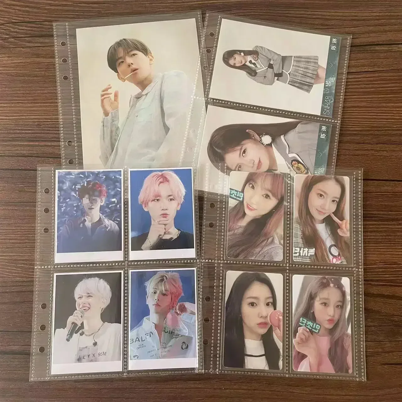 1-4グリッド透明フォトカードバインダーインナーページ、多ポ - Card Sleeves Protector のレビューと価格