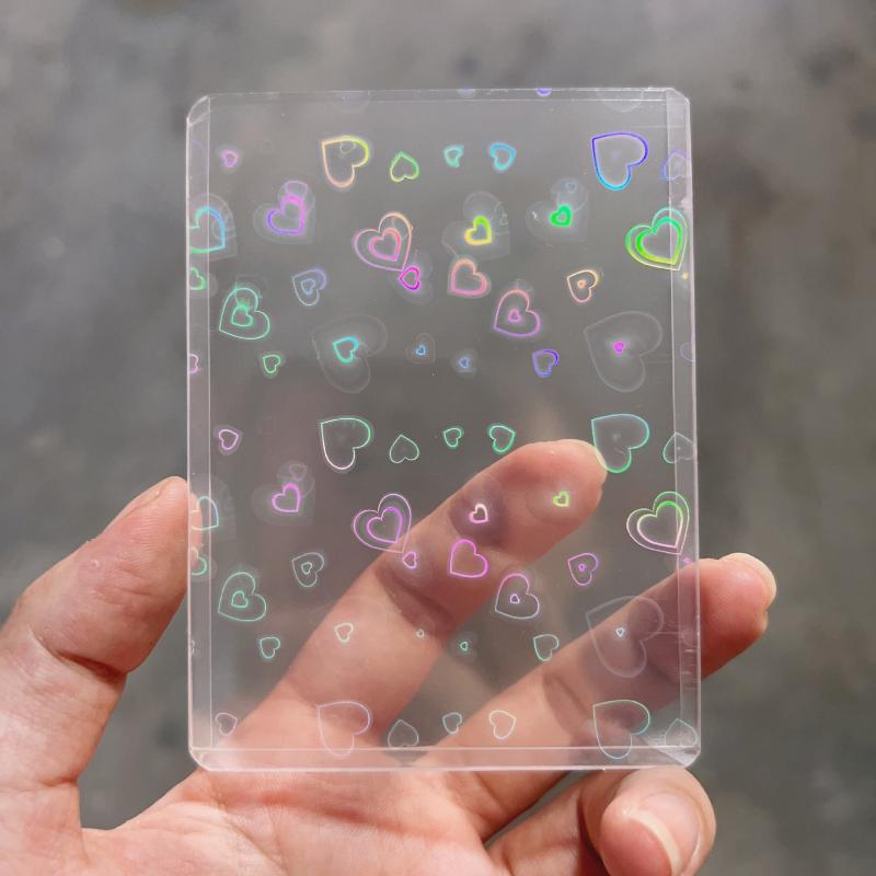 10 個ホログラフィックレーザークリアフォトカードスリーブ防 - Card Sleeves Protector のレビューと価格
