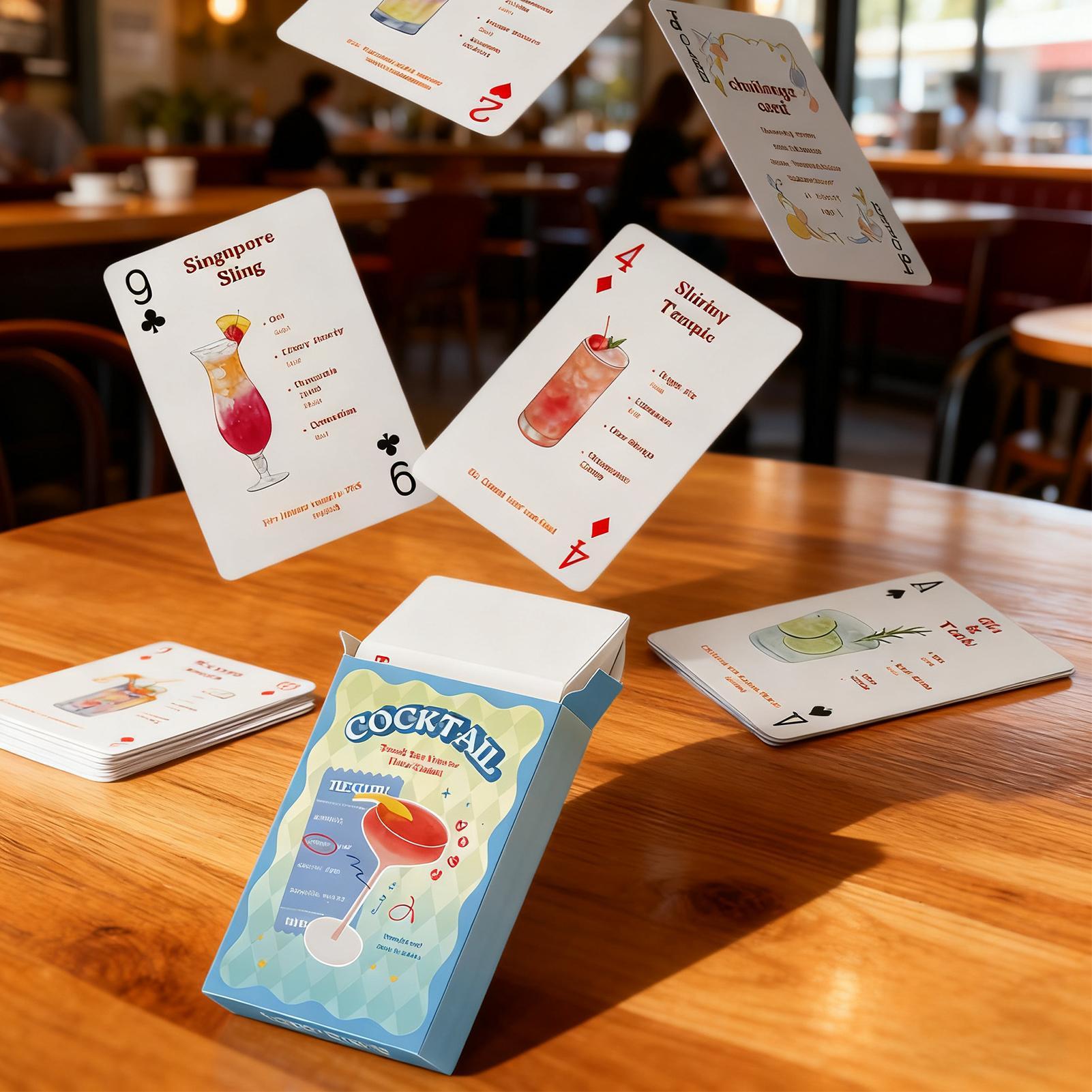 真新しいノベルティカクテルポーカーカード カラフルで面白いト - Board Game Festival のレビューと価格