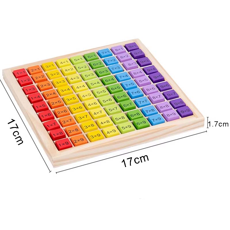 モンテッソーリ教育玩具 木製掛け算盤ゲーム 掛け算表 数学  - Board Game Simple のレビューと価格