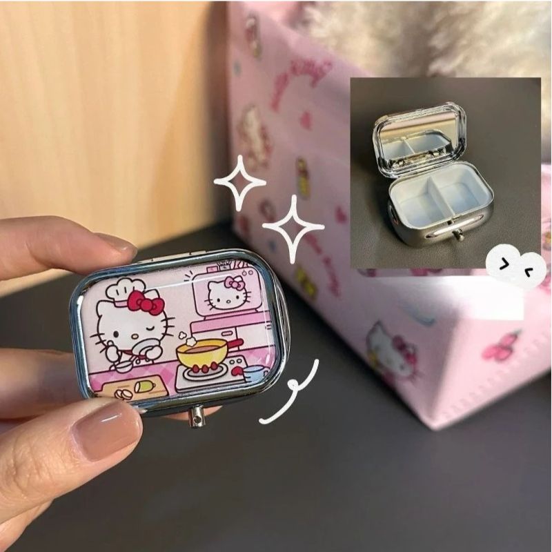 アニメサンリオハローキティ金属収納ボックスピルオーガナイザー - Token Tray Organizer のレビューと価格
