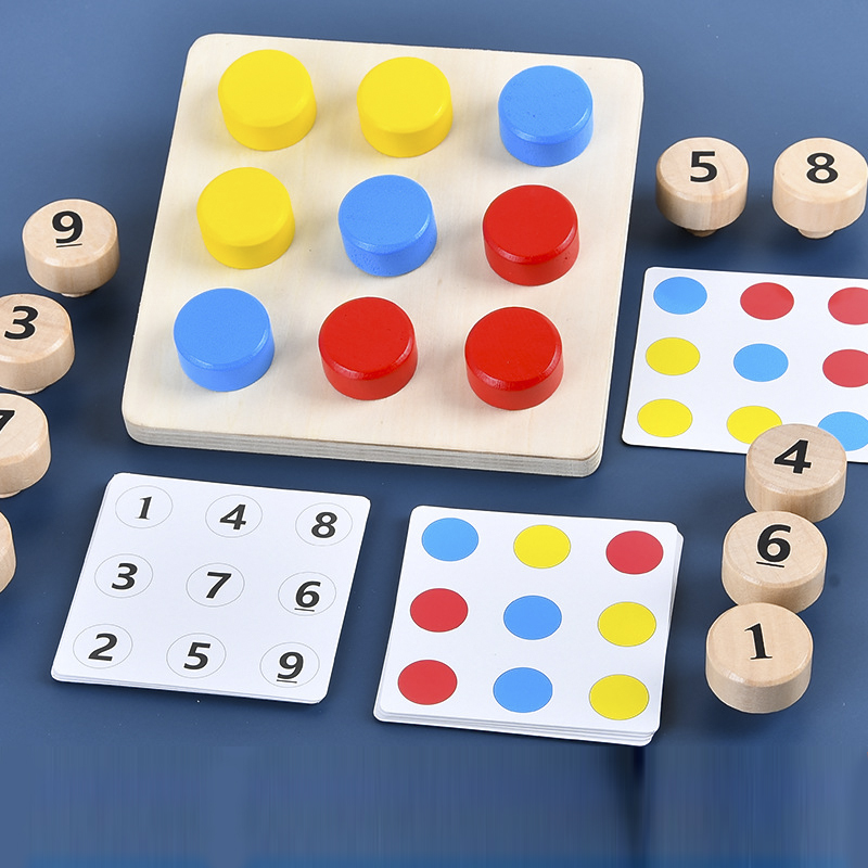 マッチングとチャレンジテーブルゲームを備えた木製のネジ,モン - Board Game Simple のレビューと価格