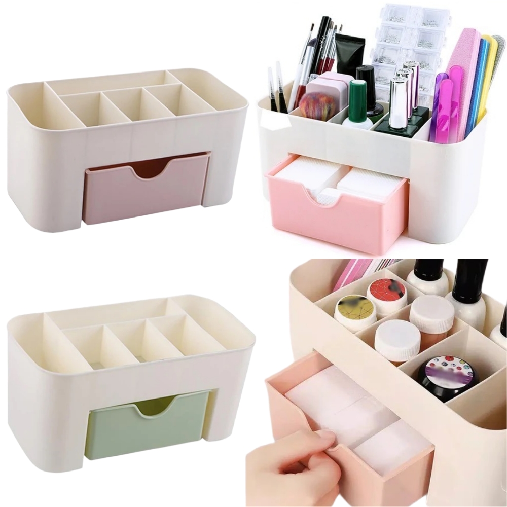ネイルアートオーガナイザーデスクトップ引き出し化粧品収納ボッ - Token Tray Organizer のレビューと価格