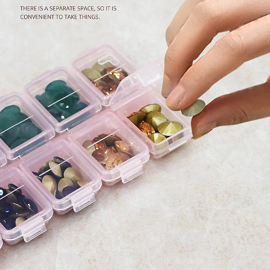 12コンパートメントプラスチックラインストーンオーガナイザー - Token Tray Organizer のレビューと価格