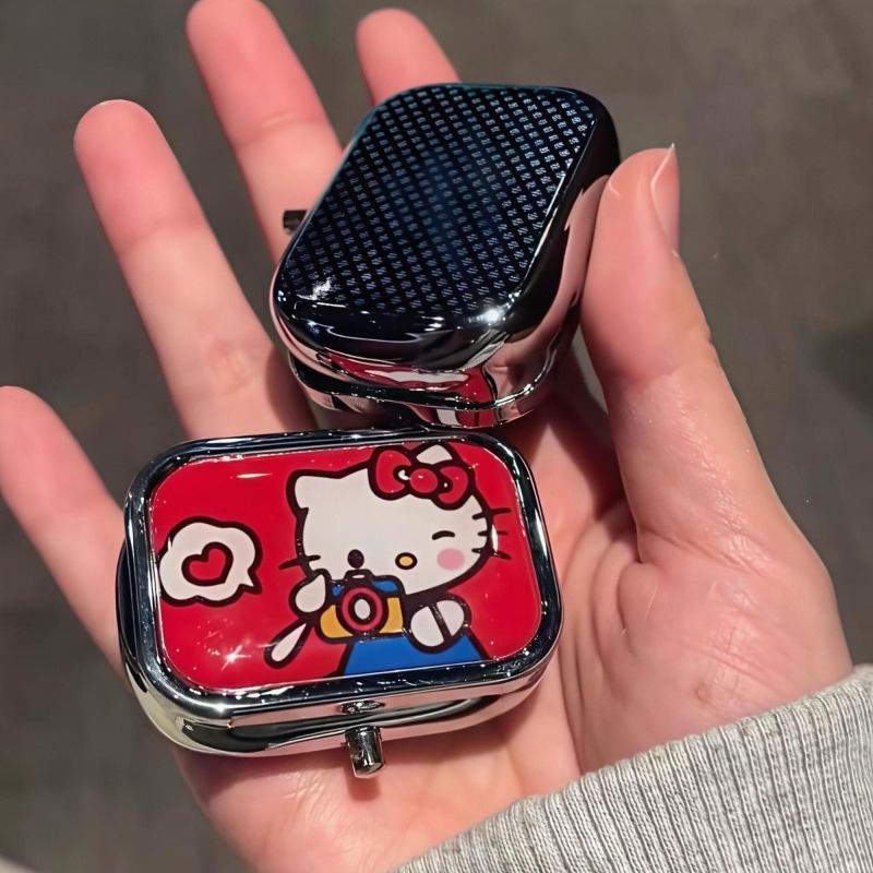 アニメハローキティ金属収納ボックスピルオーガナイザー区切り付 - Token Tray Organizer のレビューと価格